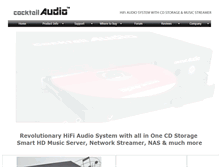 Tablet Screenshot of cocktailaudio.co.uk
